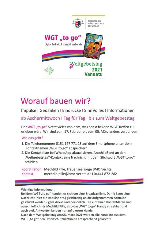 Weltgebetstag to go
